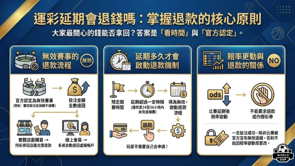 運彩延期會退錢嗎